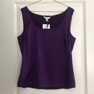 Beautiful Silk Deep Purple St John Top Medium